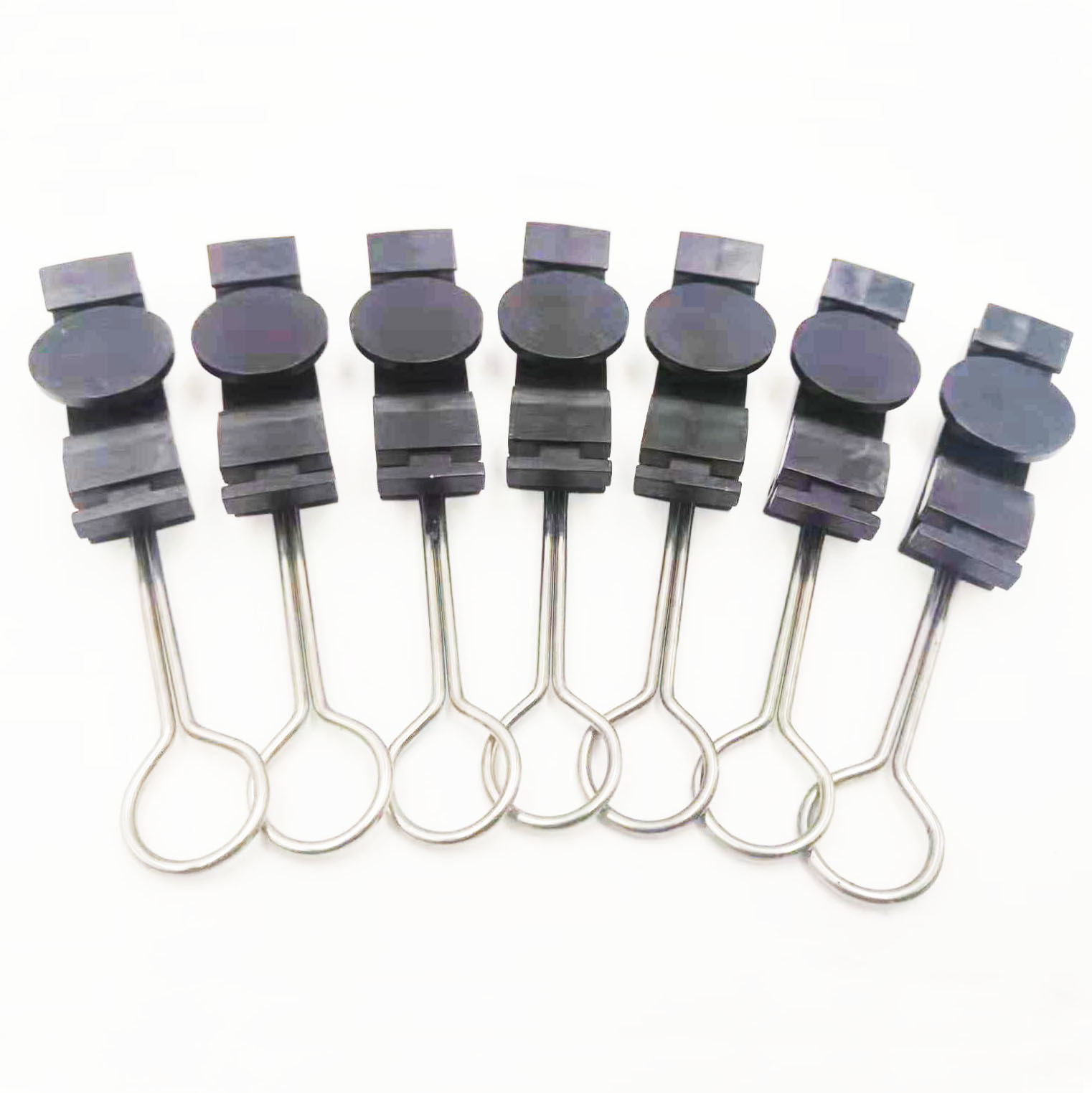 CATV System FTTH Tension Clamp Polishing SS ABS For Drop Wire