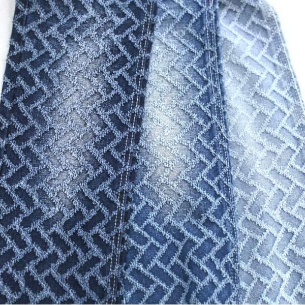 Apparel-Coat / Jacket Style Left Twill Hook / Laser Design Dark Blue Denim Fabric 11.3 Oz JSD3135