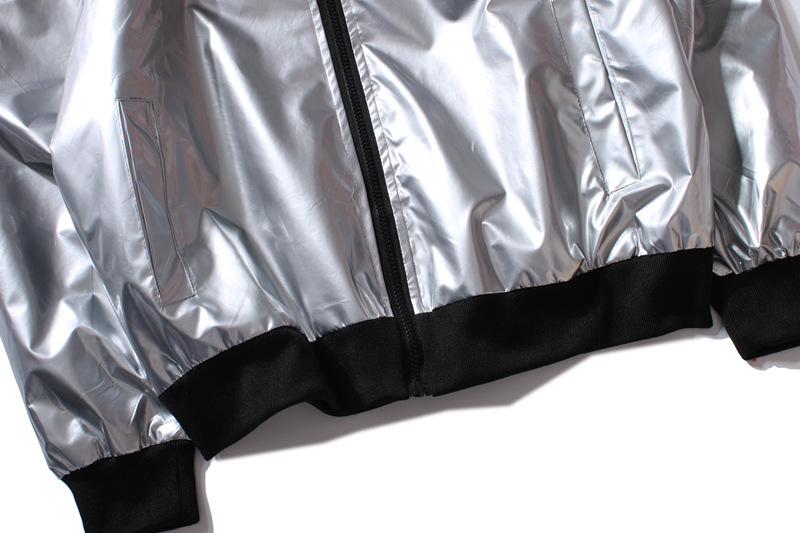 Hip Hop Style B-BOY Mens Reflective Jacket Windbreak Shining Windproof