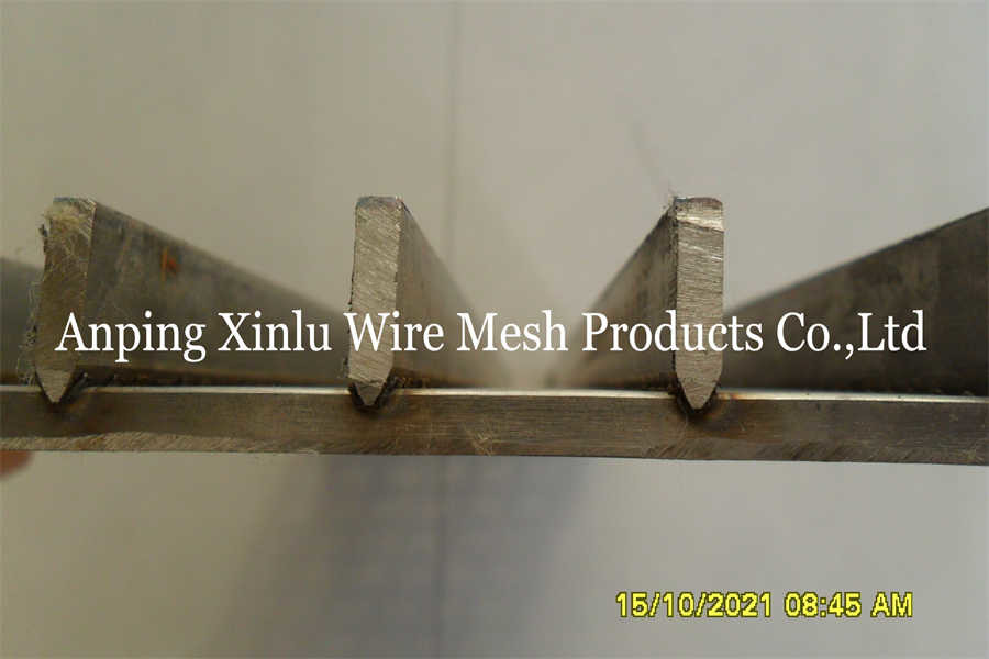 Acid Washing Wedge Wire Screen Panel with 2.5x4mm Profile and 27mm Support Rod Pitch