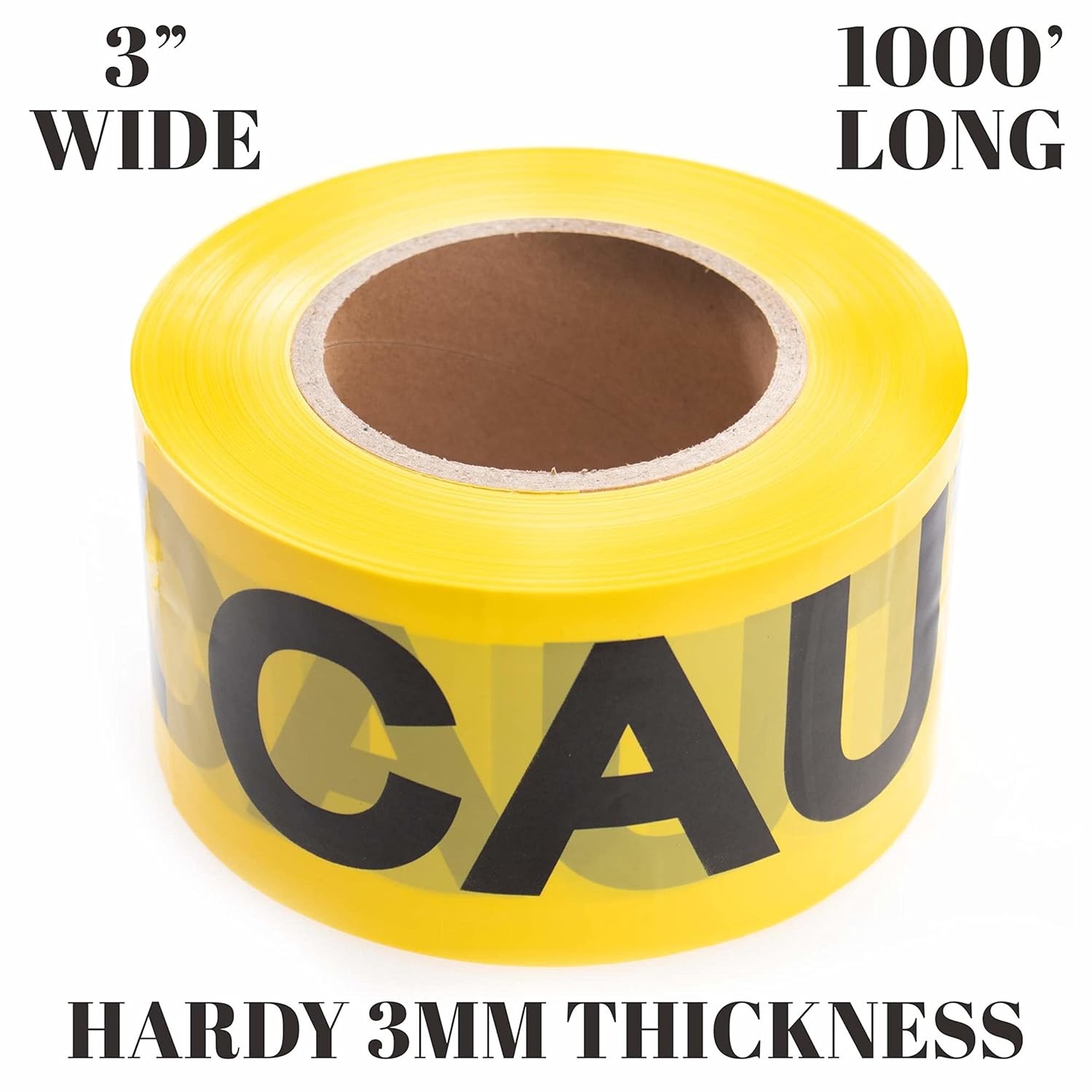 Caution, Police or Biohazard High Visibility Tape | 1000 Ft | Halloween Decoration Tape for Haunted Houses