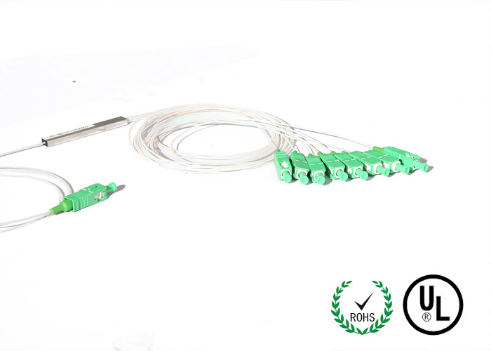 High Reliability Single Mode Fiber Splitter 1 X 8 SC / APC Connector