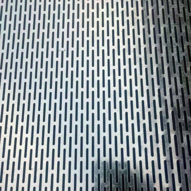 Slotted Hole Perforated Sheet Stainless Steel 201 304 316L Size 2 X 20/ 3 X 20 / 4 X 20mm For Follor Panel
