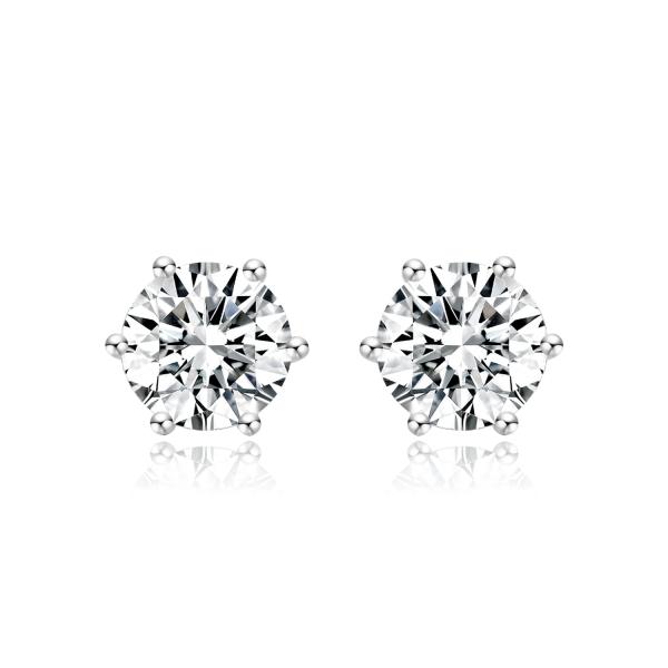 Classic Design 18k Lab Grown Diamond Earrings Jewelry Best seller Round shape