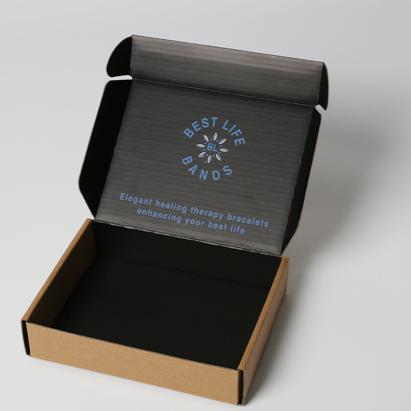 Low MOQ Kraft Paper Corrugated Mailing Box For Jewelry And Gift Customized Design
