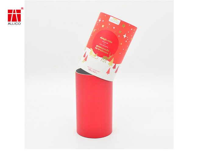 Motif Cosmetic Packaging Tubes , CMYK 300g Cardboard Chirstmas Gift Box