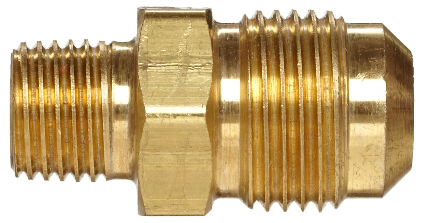 Half Union 3/8" Flare X 1/4" Male Brass Tube Fitting