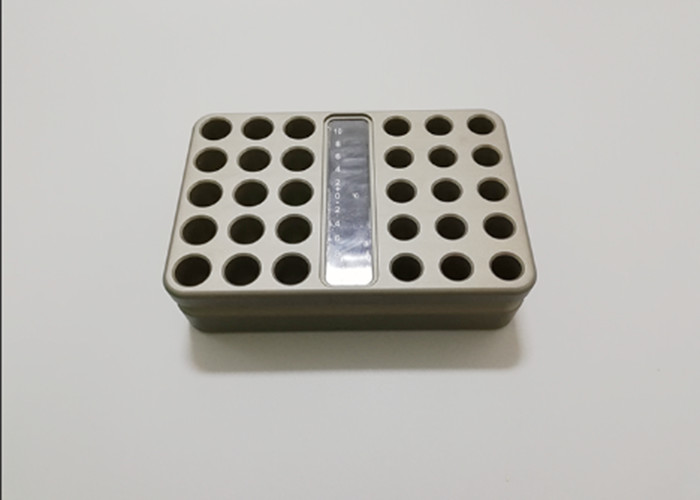 30 Sites Sample Metal Test Tube Display Rack 384 Plate Cooperate With Cooling Core