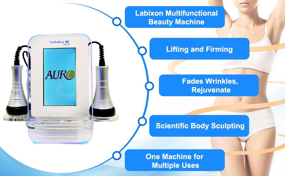 Lipo Cavitation Slimming Machine 125W 3 In 1 RF Skin Tightening Machine