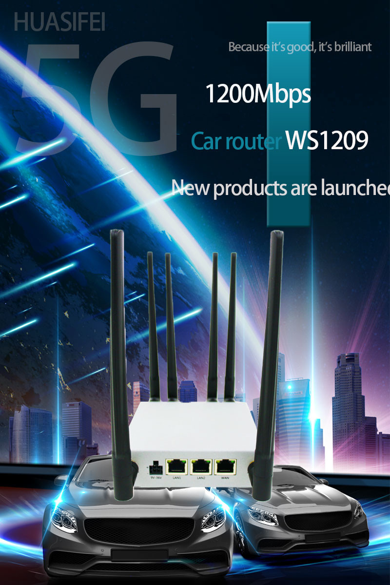 Industrial Openwrt 5g Wireless Router 1200Mbps Dual Band With GPS Function