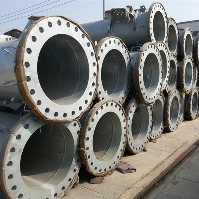 High Voltage Galvanized Power Transmission Steel Poles For Electric Power Equipment