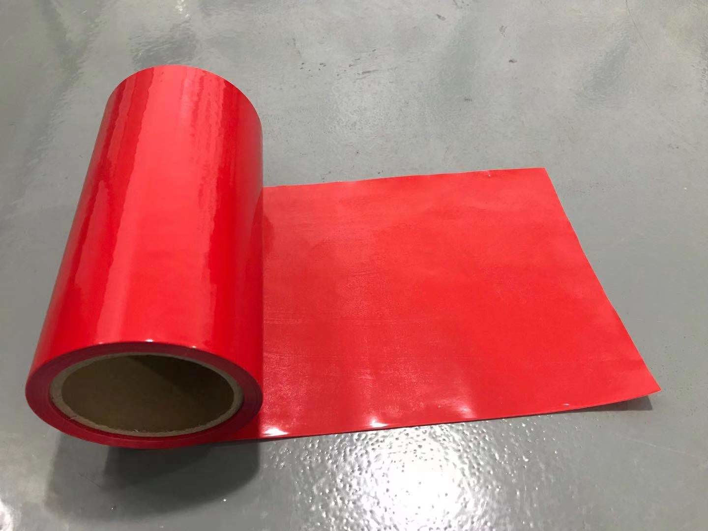 Red Color HDPE Release Film HDPE Silicone Coated Release Liner For Foam Tapes