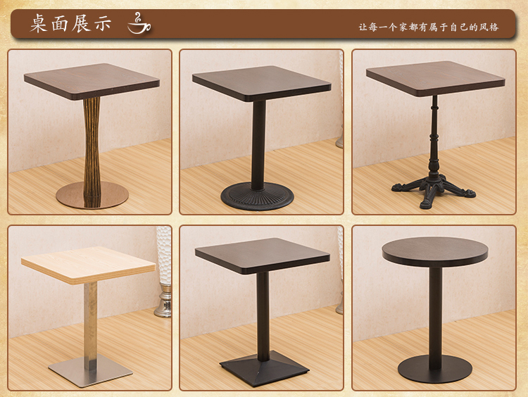 29.5" Solid Wood Dining Table And 6 Chairs Sofa Coffee Shop