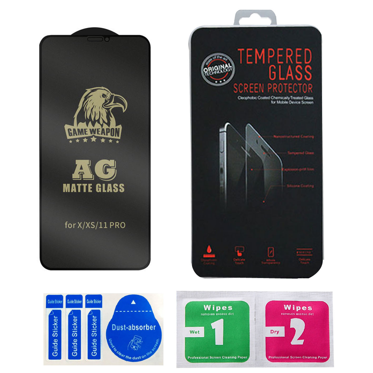 Matte Finish Mobile Phone Screen Protector 9H Full Coverage Finger Print Free For Iphone 12