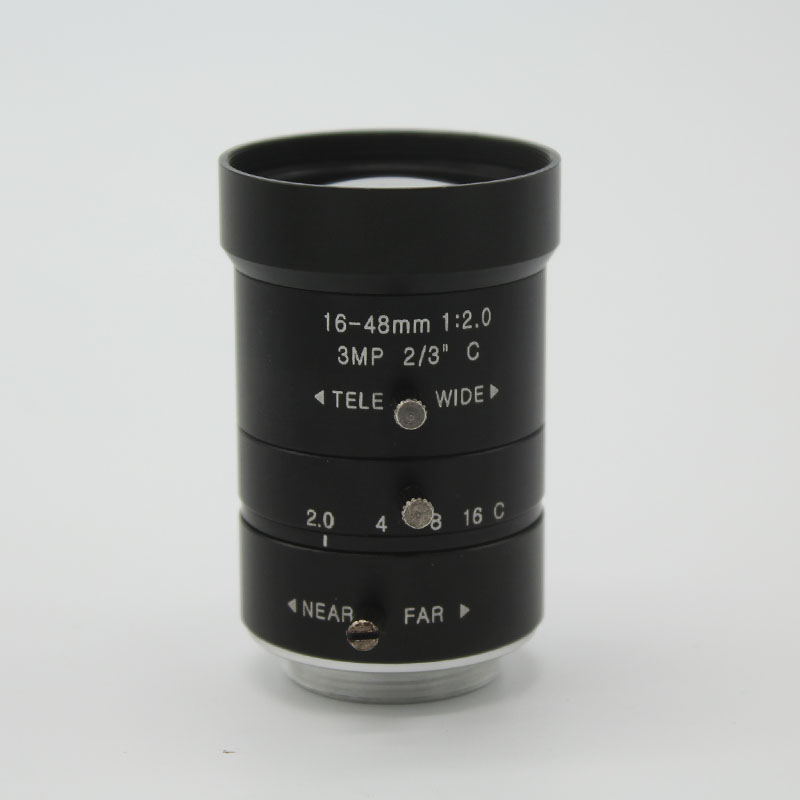 HD 3.0Megapixel Manual F2.0 Iris 16-48mm Varifocal IR CCTV Lens C M For Bank Supermarket Road monitoring