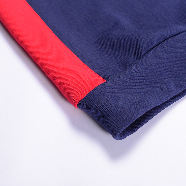 Casual Mens Pastel Color Block Hoodie Polyester / Cotton Material For Winter