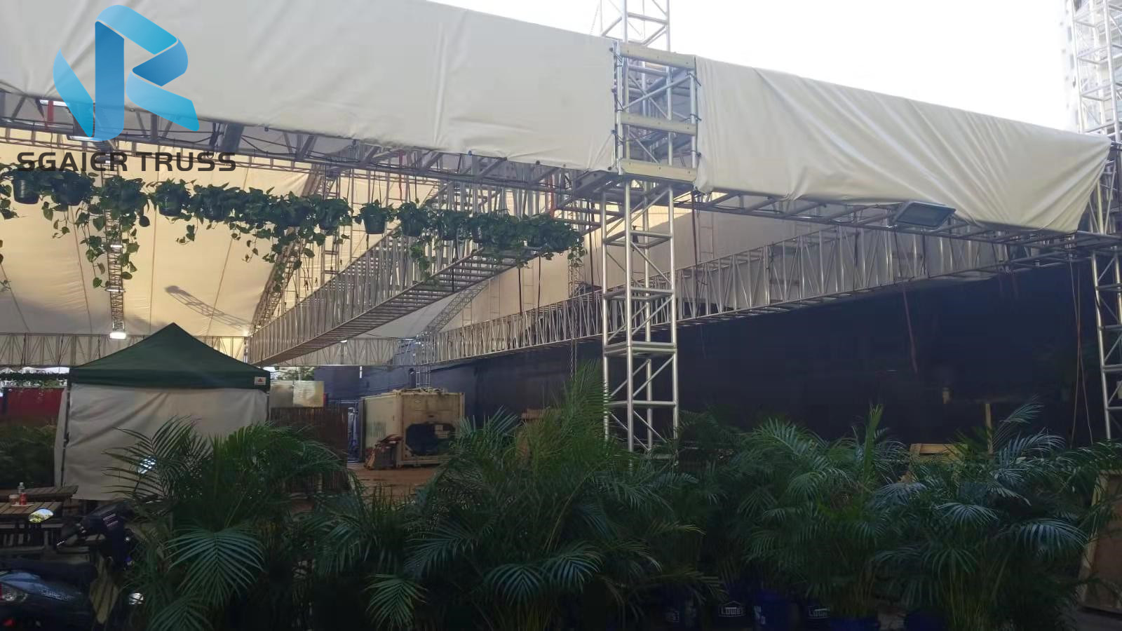 Non Toxic Aluminum Roof Truss For Line Array / Exhibition Easily Set Up