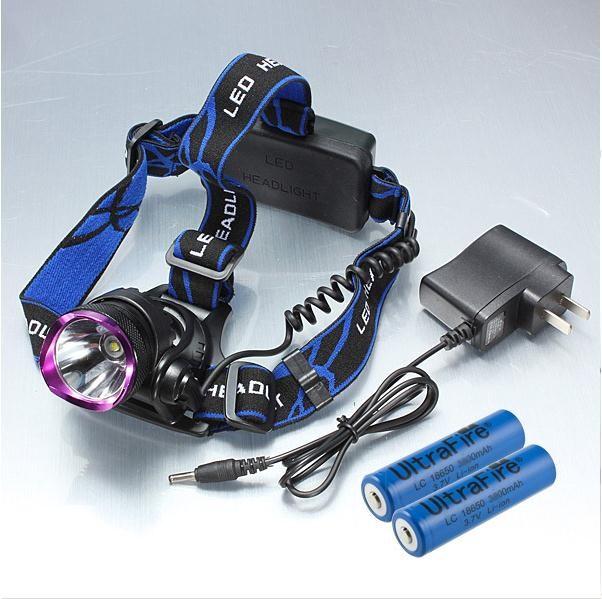 Ultrafire 18650 Power 1800-2000 Lumens CREE XM-L LED Headlamp Flashlight Torch for Hunting