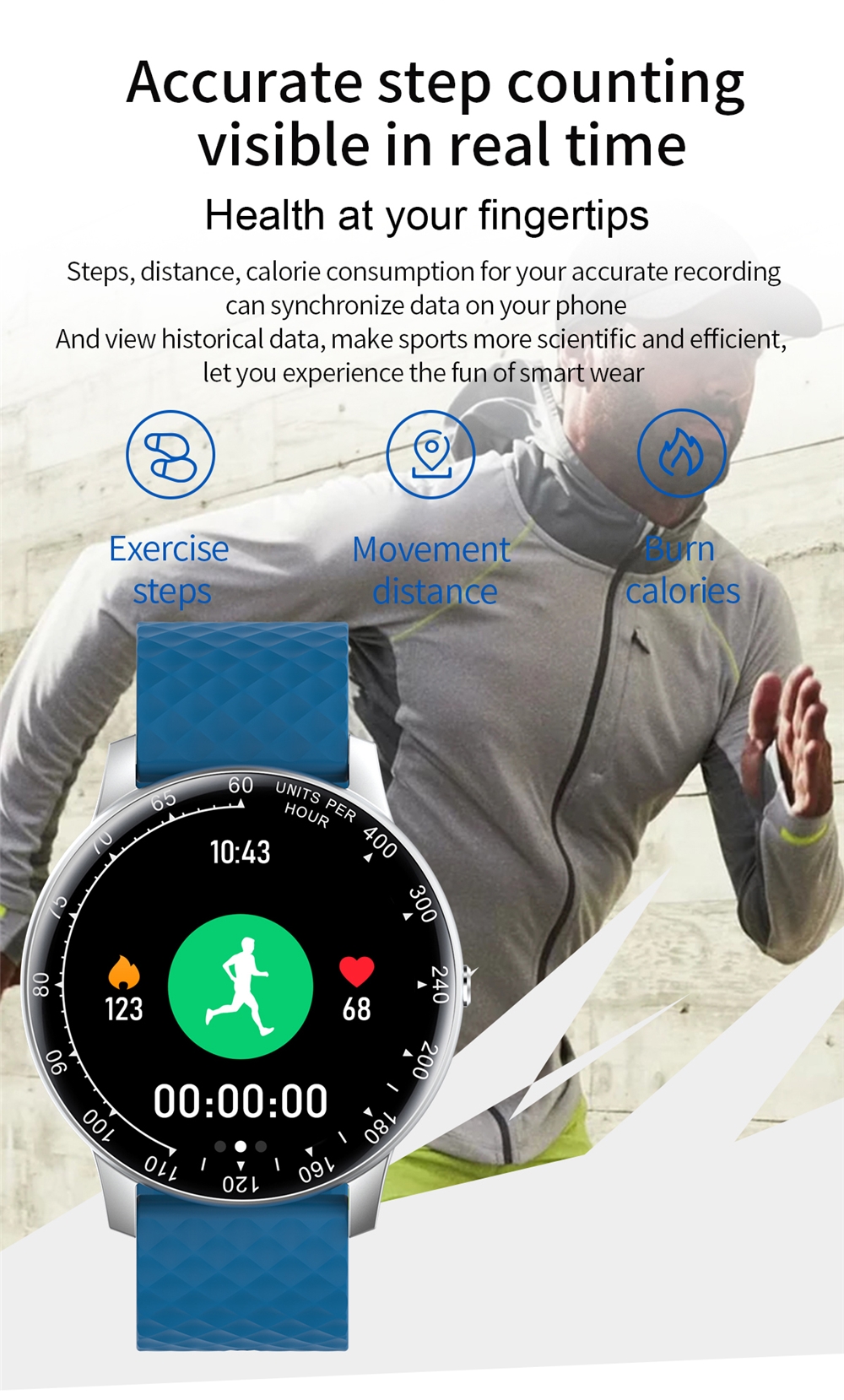 H30 Watch 1.3 Inch Full Touch IPS Screen HR SPO2 Blood Pressure Music Control Physiological Cycle Ladies Smartwatch