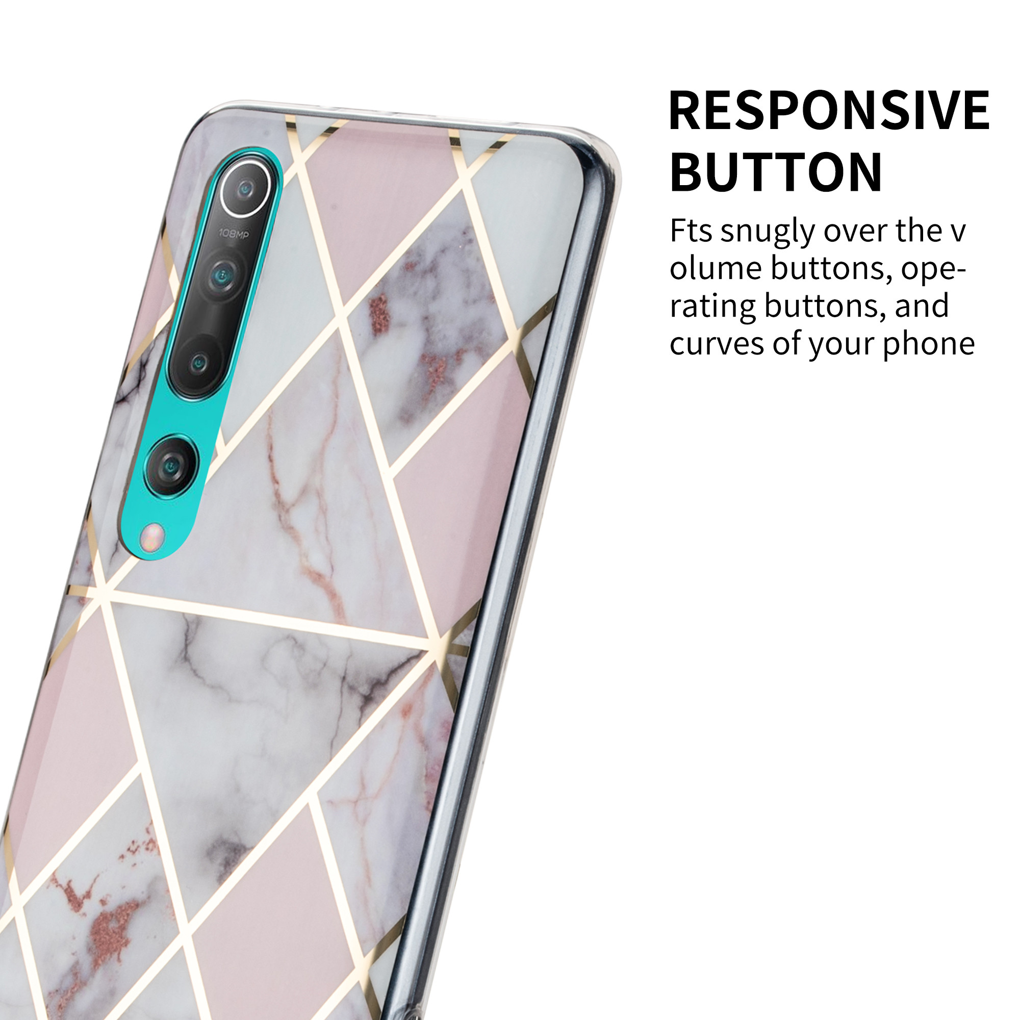 Ultra Slim Soft Marble Phone Case IMD Shockproof Dust proof For Mi Note9 10 Pro
