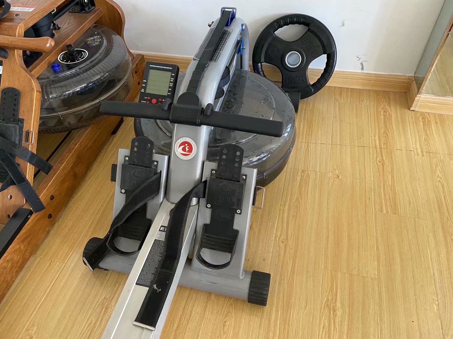 Commercial Rowing Machine Air Rower Outdoor Fitness Seated Rowing Machine