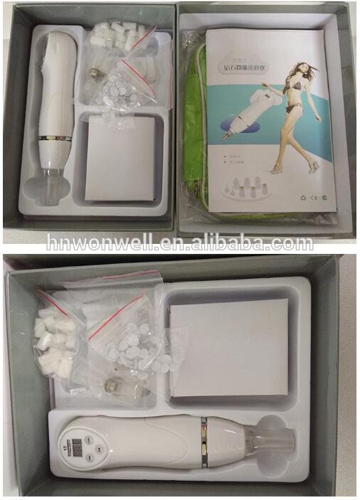 Diamond microdermabrasion machine for removal the aging keratin