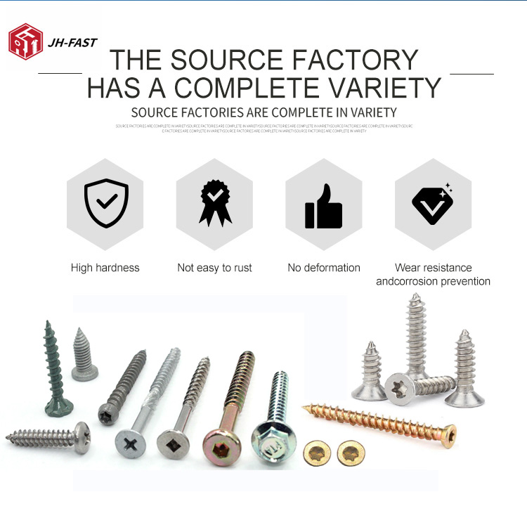 Self-Tapping Screws in Carbon Steel/Stainless Steel with Zinc Plated Hex/Pan/Flat Head