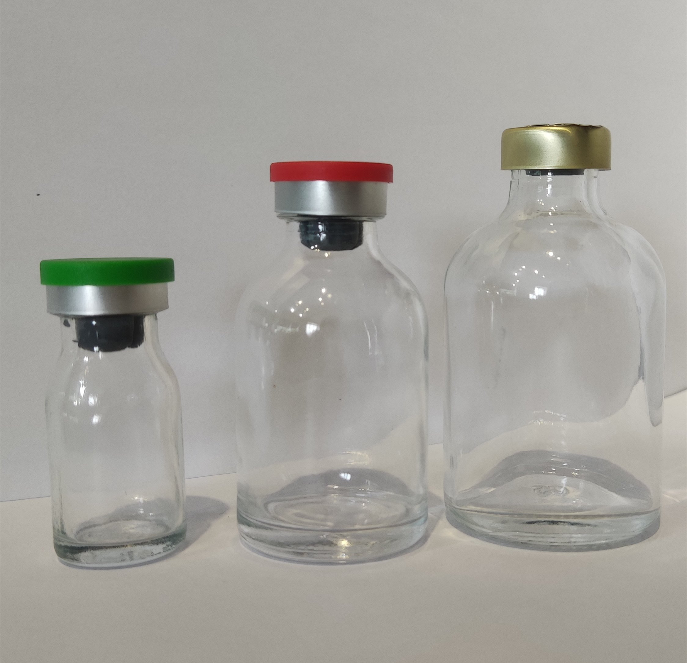 20ml Transparent Molded Glass Vial Hot Stamping Chemistry Reagent Bottle