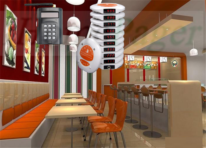 S910+C910 new wireless queue pager system for cafeteria