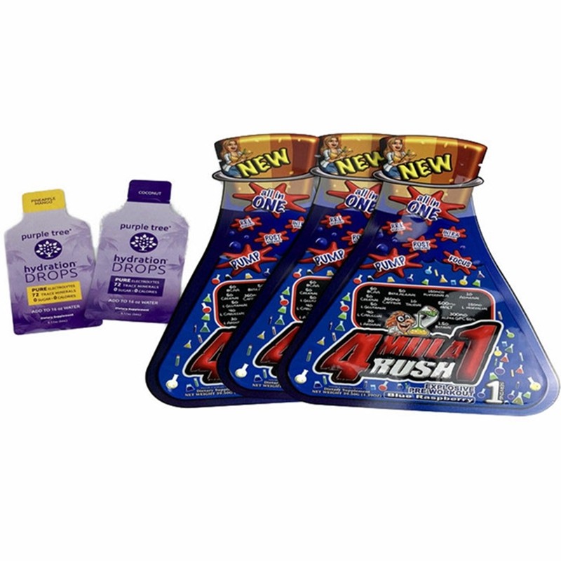 Special Shaped Custom Print Mylar Soft Touch Plastic Packs Delta 8 Edible Pouch Cosmetic Cream Shampoo Sachet