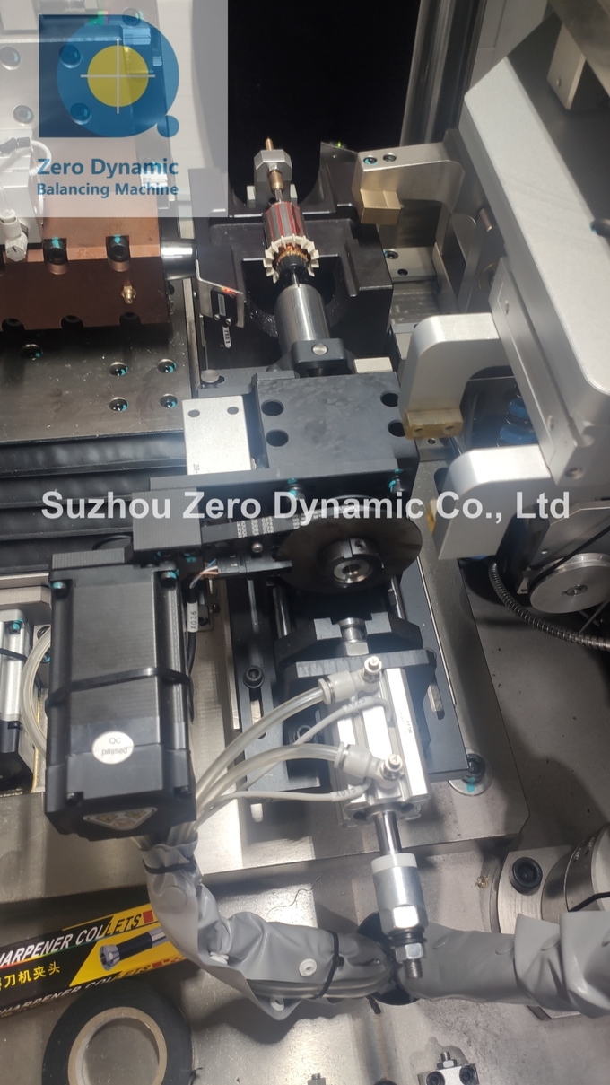 Small Size Motor Rotor Automatic Balancing Machine Two Station Electric Armature Balancer