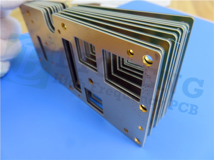 1.7mm 62 Mil RT/Duroid 5880 Double Sided PCB Immersion Gold Finished