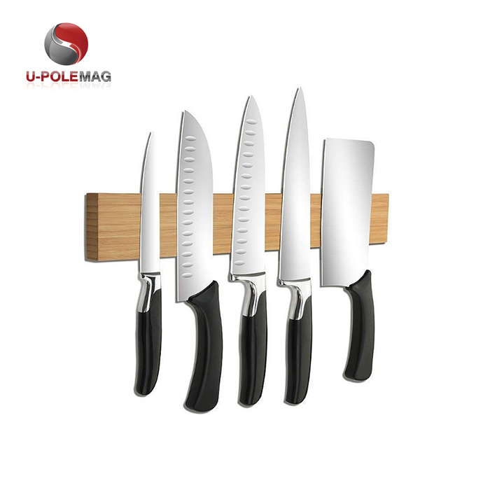 ISO9001 2000 System 16" Sustainable Wooden Magnetic Knife Block for Organized Kitchen