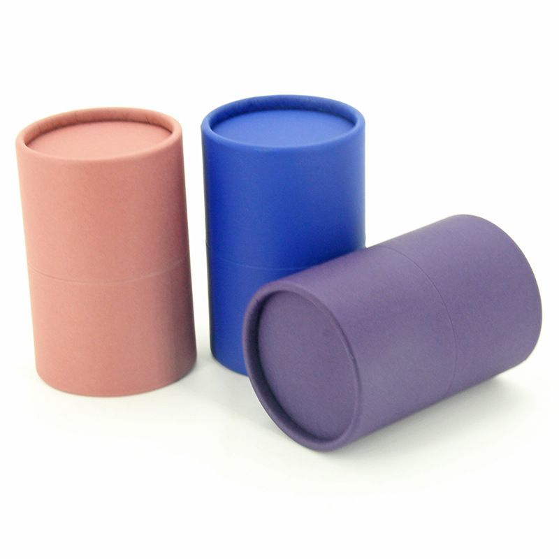 Cute Fancy Art Paper Round Tube Cylindrical Corrugated Paper Tea Coffee Nutrition Facial Creams Paper Jar Tube