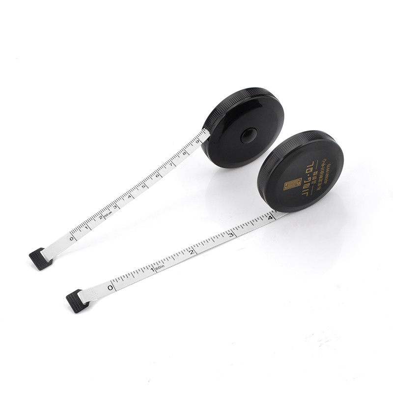 1.5m Black Soft Measuring Tape Body Tailor Tape Ruler Measure Fabric Double Scale Mini Sewing Retractable Measure Tool
