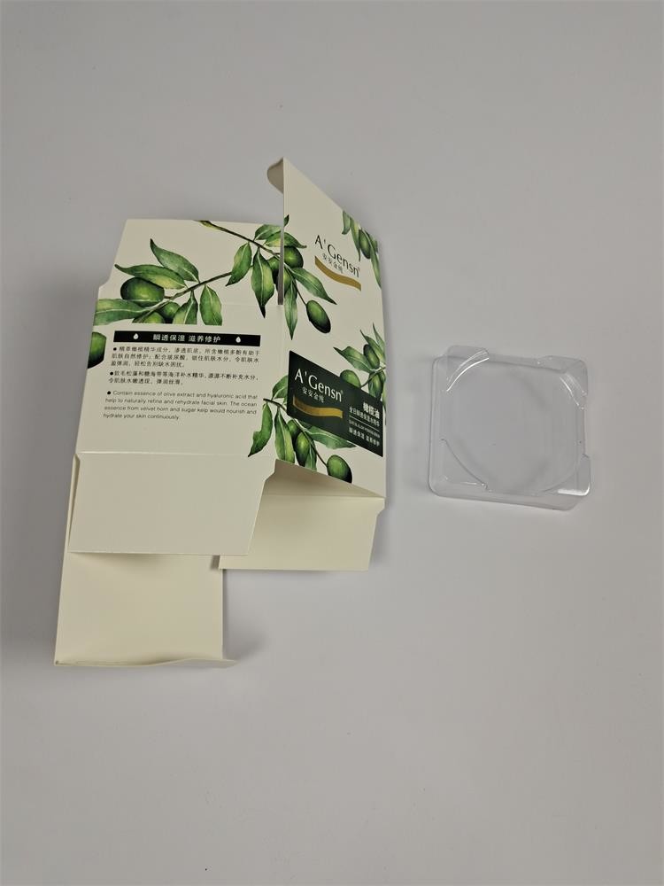 Cream Cosmetic Packaging Box with Customized Design and Glossy Finish