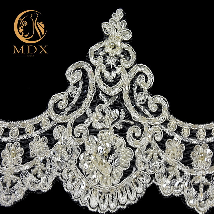 Garment Types Of Lace Trim Beaded Exquisite Handmade 20 % Polyester