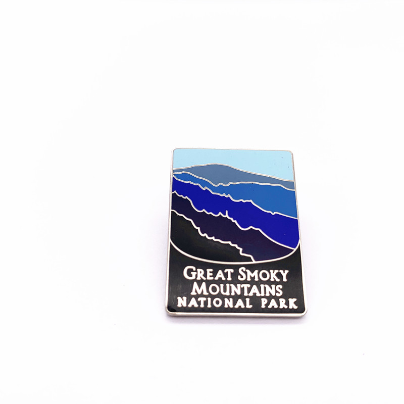 Colorful Custom Logo Lapel Pins , Silver Plated Letter Lapel Pins