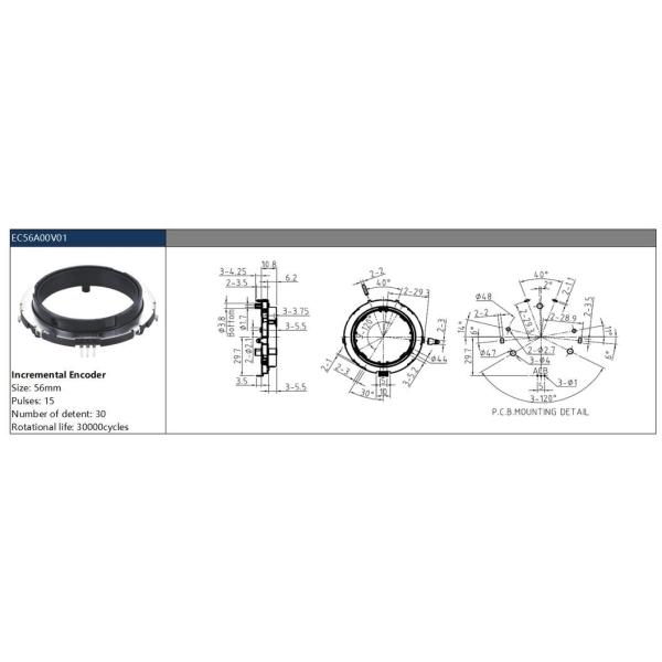Small Rotary Encoder Module with Optical and Push Button Support