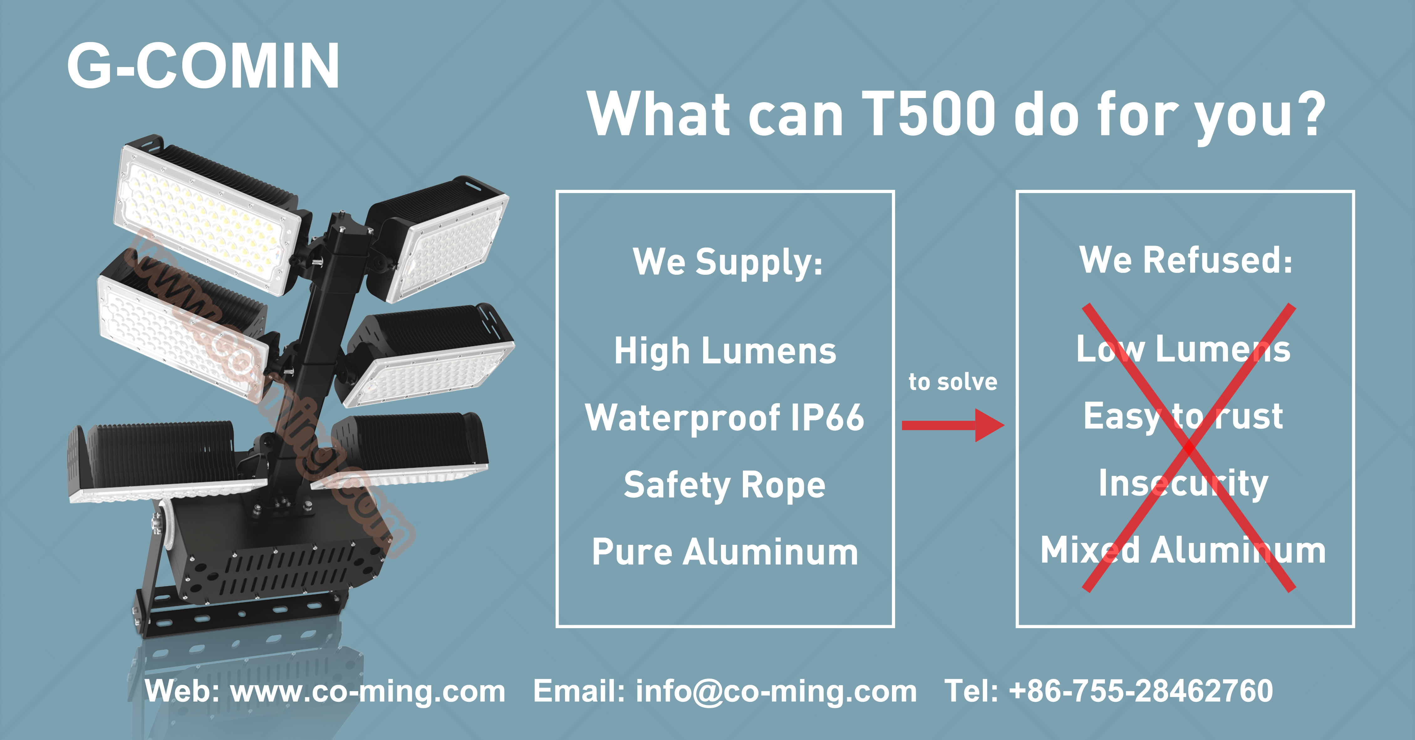 118800LM 720w IP66 Waterproof LED Flood Lights For Stadium