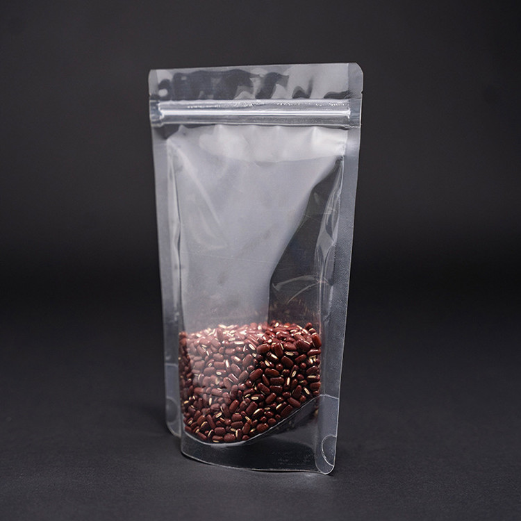 Clear Stand Up Pouches with Strong Seal for Freshness of Food Storage Packaging