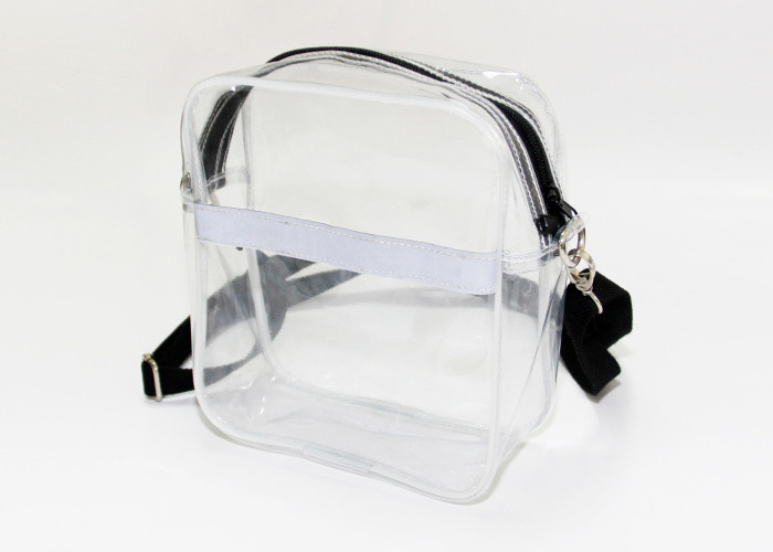 Clear Transparent Messenger Crossbody Bag Detachable Strap For Guys