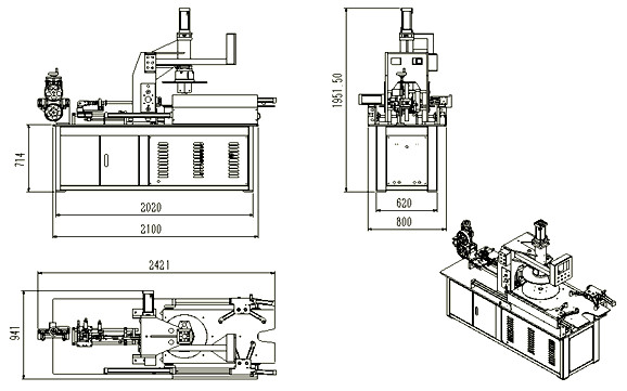 Saving Manpower High Productivity Cable and Wire Wrapping And Packing Machine For Flat Cable