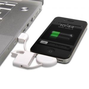 Buy cheap Brand New Fun & Discreet Keyring USB Sync and Charge data cable for iPhone iPod iPad white product