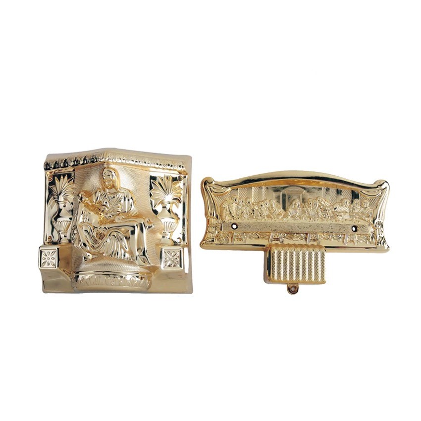 Gold Plastic Casket Accessories American Style Funeral Coffin Fittings