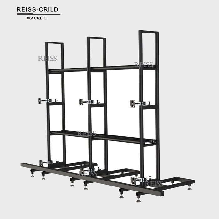 Professional LED screen display Aluminum Steel Customized floor standing bracket
