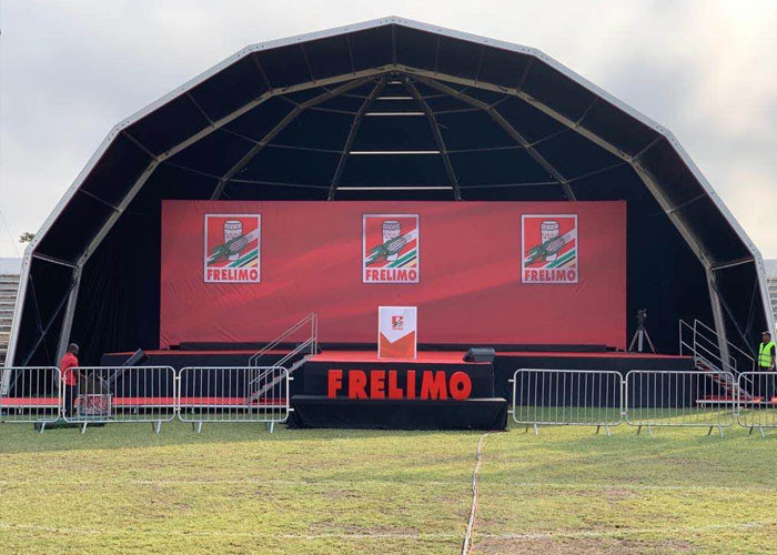850g/sqm 10m Aluminum PVC Curved Outdoor Event Tent