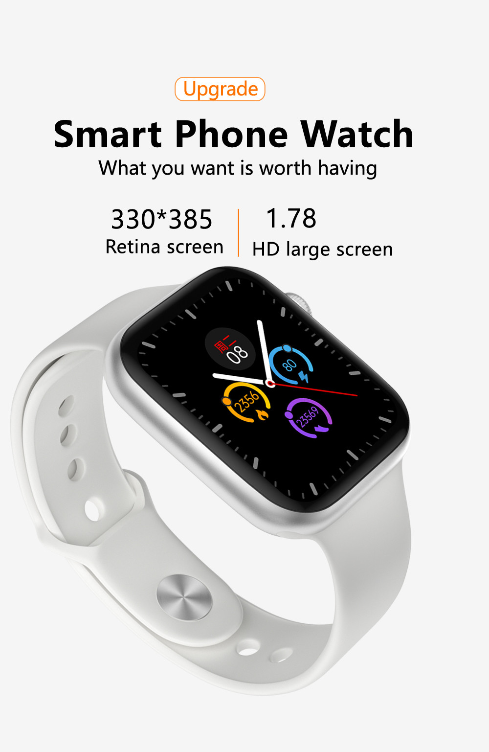 2021 Original IWO YY21 Smart Watch Call 44mm Fitness Tracker Heart Rate Monitor Blood Pressure SmartWatch IOS Android P