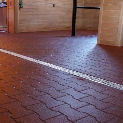 24" Rubber Flooring Mat Ring Hollow Pattern Free Samples Available