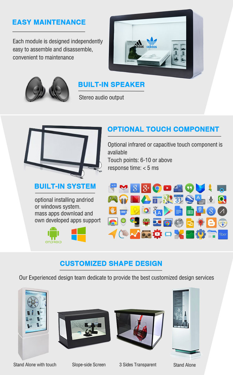Hot Sale Full HD Modern Design Transparent LCD Display